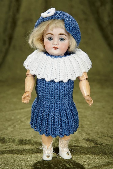9" Petite German bisque doll, model 143, by Kestner. $300/400