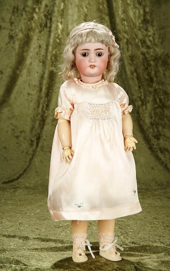21" German bisque child doll, 530, by Simon and Halbig with original lashes and wig. $400/500