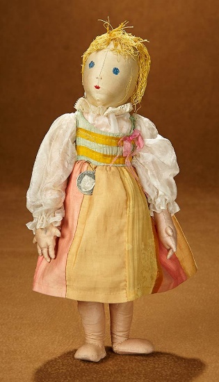 Cloth Charity Doll by Madame Paderewski in Original Costume 800/1200