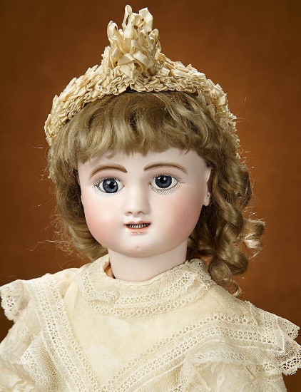 French Bisque Bebe Steiner, Rare Figure B, with Wire Lever Steiner Eyes 3500/5500