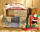 Lot of four novelty Christmas lights by Royal Electric of Pawtucket, RI. $200/300