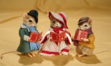 American artist  Christmas mice, 