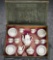 Fine porcelain tea service for dolls in original box. $200/400