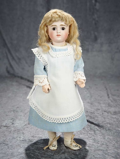 15" German bisque closed mouth doll by Kestner with original composition body. $1400/1700