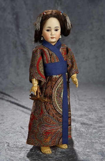 16" German bisque portrait of Asian child, model 1329, by Simon and Halbig. $1100/1400