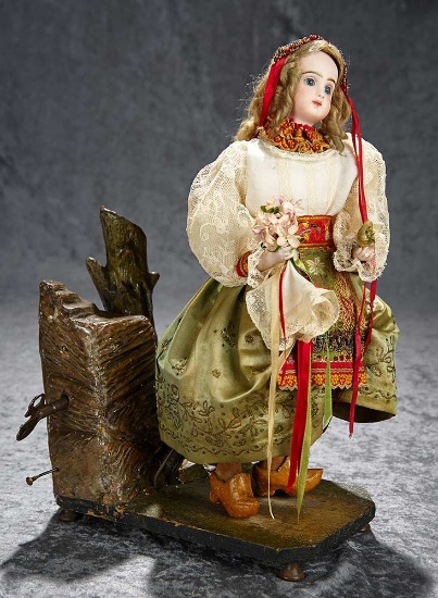 15" French musical automaton attributed to Vichy. $2500/3500