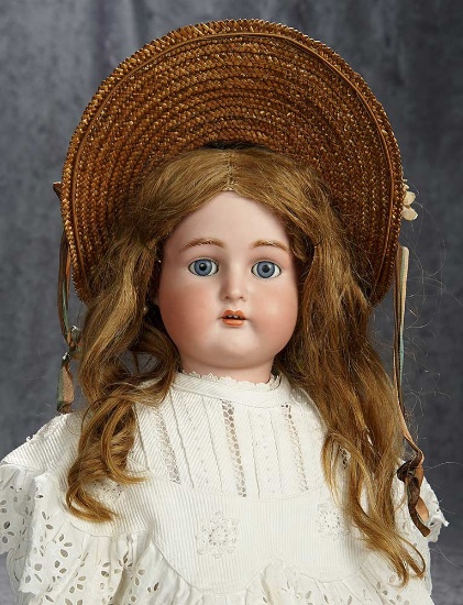 30" Beautiful German bisque child by Kammer and Reinhardt in fine antique costume. $600/900