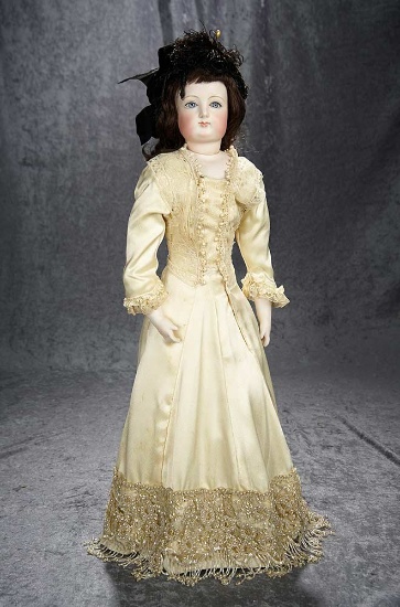 28" French bisque poupee by Gaultier, size 8. $2000/2500
