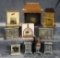 Collection of German dollhouse fireplaces and stoves. $400/500