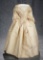 Exquisite mid-1800s pale rose silk gown for early 25