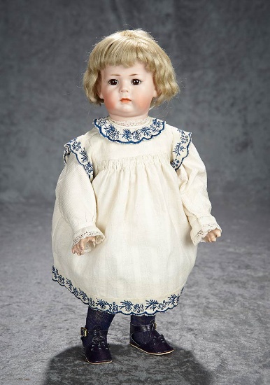 15" German Bisque Toddler, Model 115/A, "Phillip" by Kammer and Reinhardt. $2100/2500