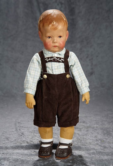 16" American cloth character doll by Kathe Kruse, Series I. $1600/2100