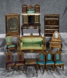 Large collection of German Walterhausen furnishings. $800/1100