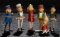 Set of Six German Paper Mache Brownie Characters Inspired by Palmer Cox Illustrations 1200/1500