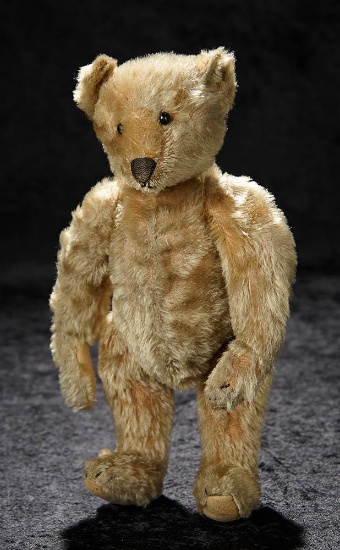 Early German Brown Teddy Bear by Steiff with Shoe Button Eyes and Kapok Fill 1200/1600