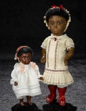 German Brown-Complexioned All-Bisque Doll wit Bare Feet by Kestner 900/1400