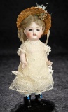 Beautiful German All-Bisque Doll by Kestner with Black Ankle Boots and Tassels 1400/2100