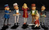 Set of Six German Paper Mache Brownie Characters Inspired by Palmer Cox Illustrations 1200/1500