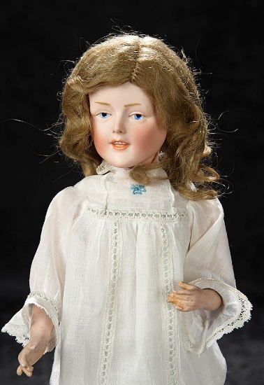 Rare German Bisque Art Character Lady, Model 616, by Fritz Bierschenk 2200/2800