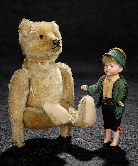 German Mohair Somersaulting Teddy Bear 1500/2200