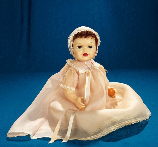 19" American "Connie Lynn" by Terri Lee in Original baby gown and bonnet. $150/200