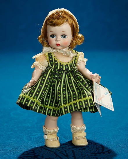 8" Alexander-kins in green pinafore costume, original box, near mint. $400/600