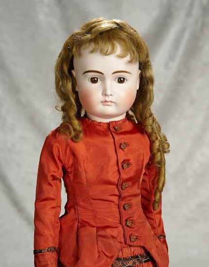 24" German bisque closed mouth lady doll by Kestner, swivel head. $800/1200
