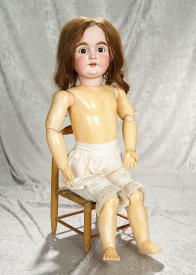 32" German bisque child,164, by Kestner with original signed Excelsior body. $400/600