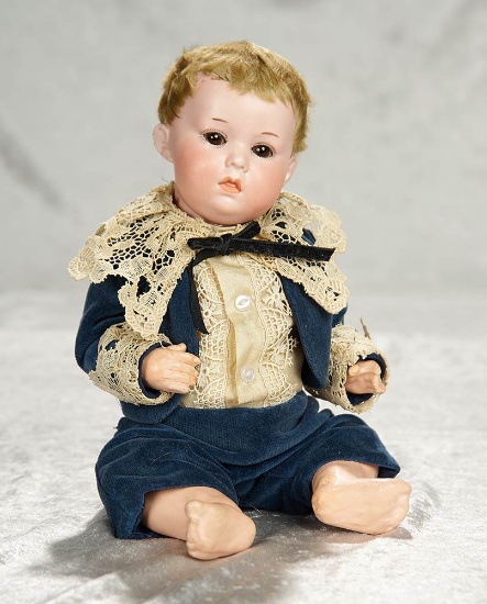 11" German bisque character, 251, by Marseille, wonderful expression, tiny tongue tip. $400/500