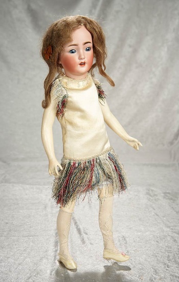 18" German bisque lady doll, 1159, as flapper by Simon and Halbig, rare body. $800/1100