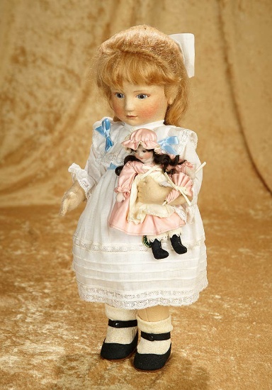 16" Felt doll "Emily and the Enchanted Doll" by R. John Wright, mint condition, 1984. $800/1100