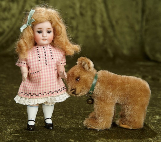 7" German all-bisque miniature doll, model 150, by Kestner. $150/250