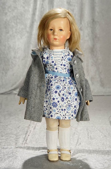 20" German cloth character girl by Kathe Kruse. $800/1200