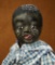 Captivating American Black Paper Mache Character, 