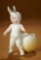 German All-Bisque Child in Bunny Costume as Candy Container by Gebruder Heubach 200/400