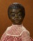 American Black-Complexioned Paper Mache Doll with Unusual Painted Cap by Leo Moss 2500/3200