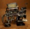 Three 19th Century Sewing Machines and Cast Iron Pleater 600/900