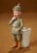 German All-Bisque Soldier as Candy Container by Gebruder Heubach 200/400