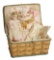 Petite German Bisque Doll, 949, by Simon and Halbig in Woven Basket with Accessories 900/1300