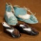 Two Pairs of French Doll Shoes with Original Boutique Labels 400/600