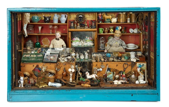 Delightful 19th Century Toy Shop Crammed with Rare Miniature Toys and Novelties 6000/8000