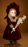 French Bisque Bebe, Figure A, by Jules Steiner with Superb Antique Costume 3000/4200