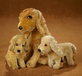 Trio of German Mohair Pups by Steiff 500/700