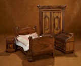 Set, American Wooden Doll Furnishings with Handcrafted Details 500/800