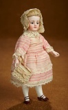 Very Fine All-Bisque Mignonette by Simon and Halbig with Original Costume 1200/1500