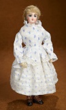 Petite French Bisque Poupee by Emile Jumeau in Dainty Ensemble 1200/1700