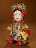 Rare German Bisque Portrait of Chinese Child, Model 243, Kestner in Original Costume 3000/4000