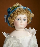 Beautiful French Bisque Poupee by Leon Casimir Bru with Hint of Smile 2300/2700