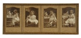 Early 1900s Vintage Framed Photographs of Child with Toys 200/300