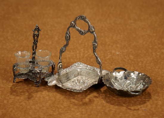 Three Early Miniature Silver Accessories 300/500